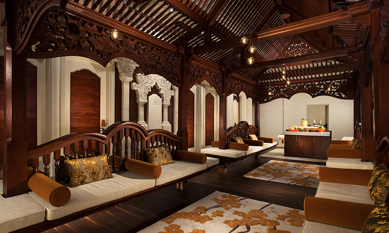 Relaxing room at the Mandara Spa